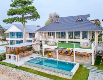 Beach vibes II beachfront chaam Pool Villa บ้านพักพูลวิลล่าติดทะเลชะอำ